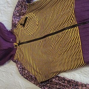 Purple zip up sweater